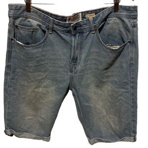 MBX Blue Denim Slim Fit Jean Shorts Men’s Size 38 Casual Summer Style